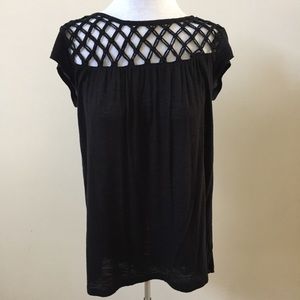 American Eagle Open Criss Cross Detail Top